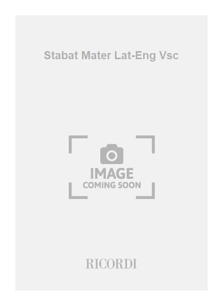 Stabat Mater Lat-Eng Vsc